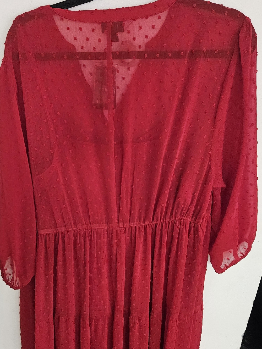 Torrid Red Textured Women's Dress - Picture 4 of 8